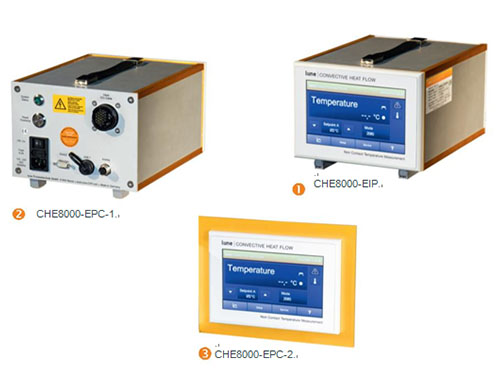 Contact-free temperature measurement without optics