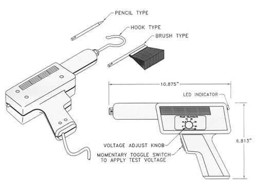 Handheld spark tester HV-35